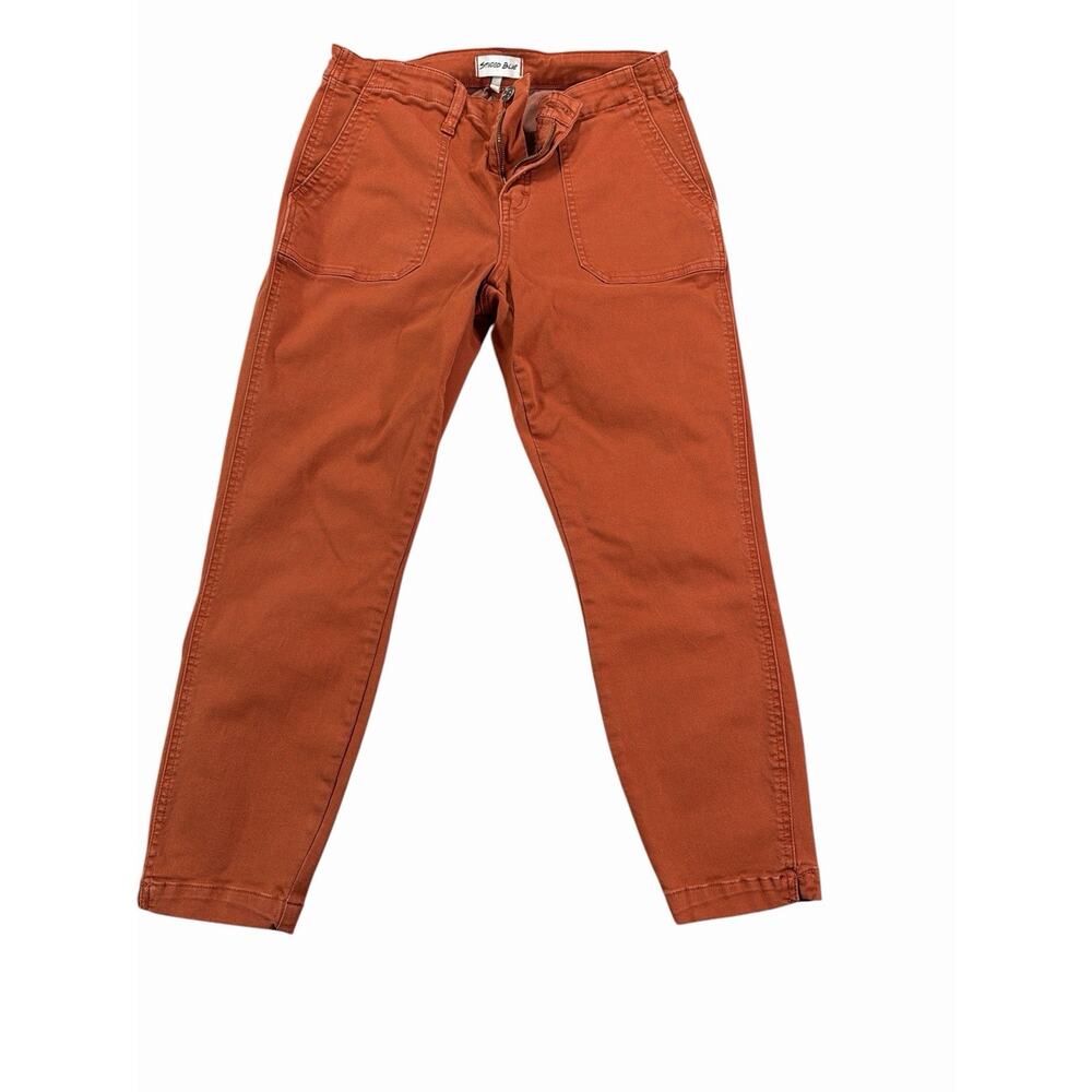 Studio Blue Women's Rust Utility Crop Pants Size 29 Straight Stretch Casual